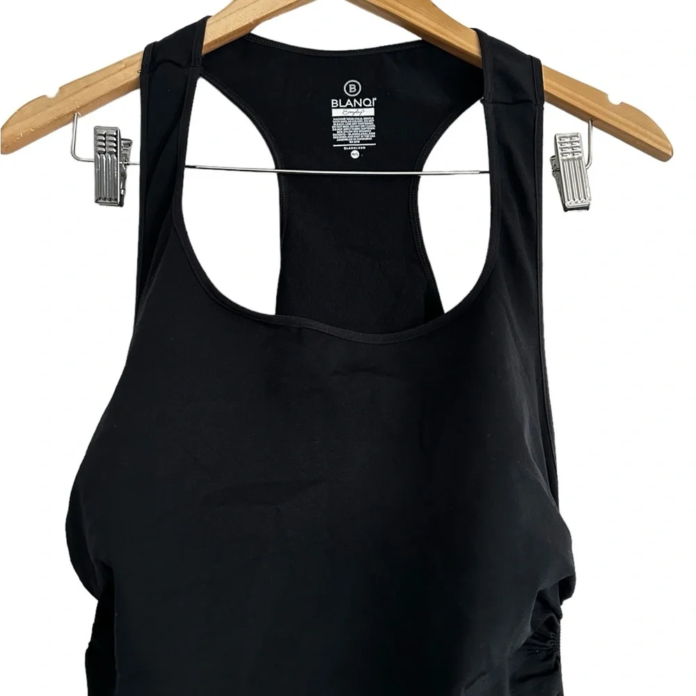 BLANQI EVERYDAY M/L Black Maternity Sleeveless Tank Dress - Picture 4 of 7